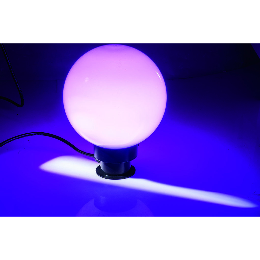 ELV 20-cm-RGB-LED-Kugelleuchte mit Fernbedienung, inkl. Erdspieß