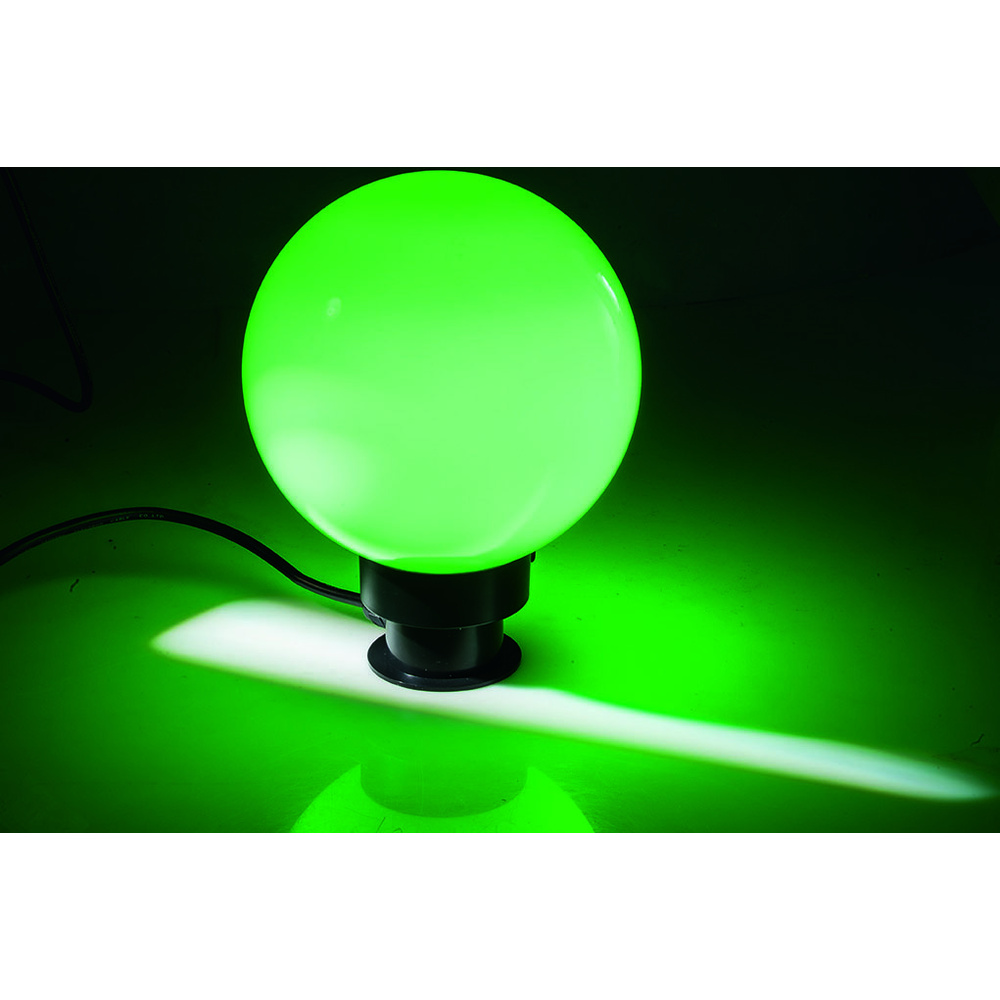 ELV 20-cm-RGB-LED-Kugelleuchte mit Fernbedienung, inkl. Erdspieß