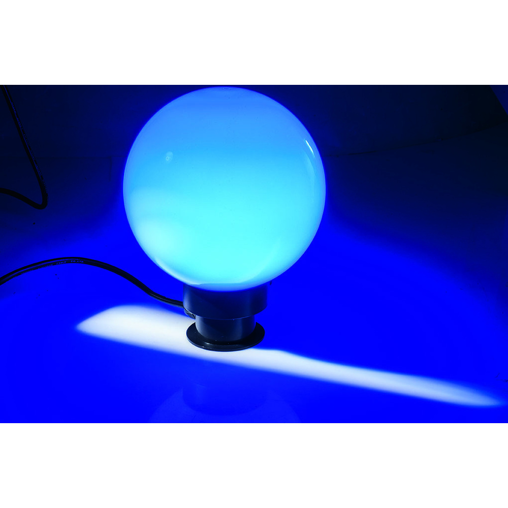 ELV 20-cm-RGB-LED-Kugelleuchte mit Fernbedienung, inkl. Erdspieß