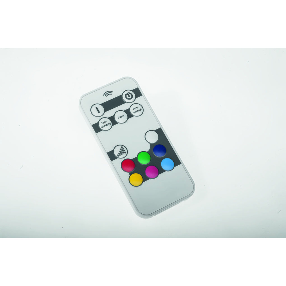 ELV 20-cm-RGB-LED-Kugelleuchte mit Fernbedienung, inkl. Erdspieß