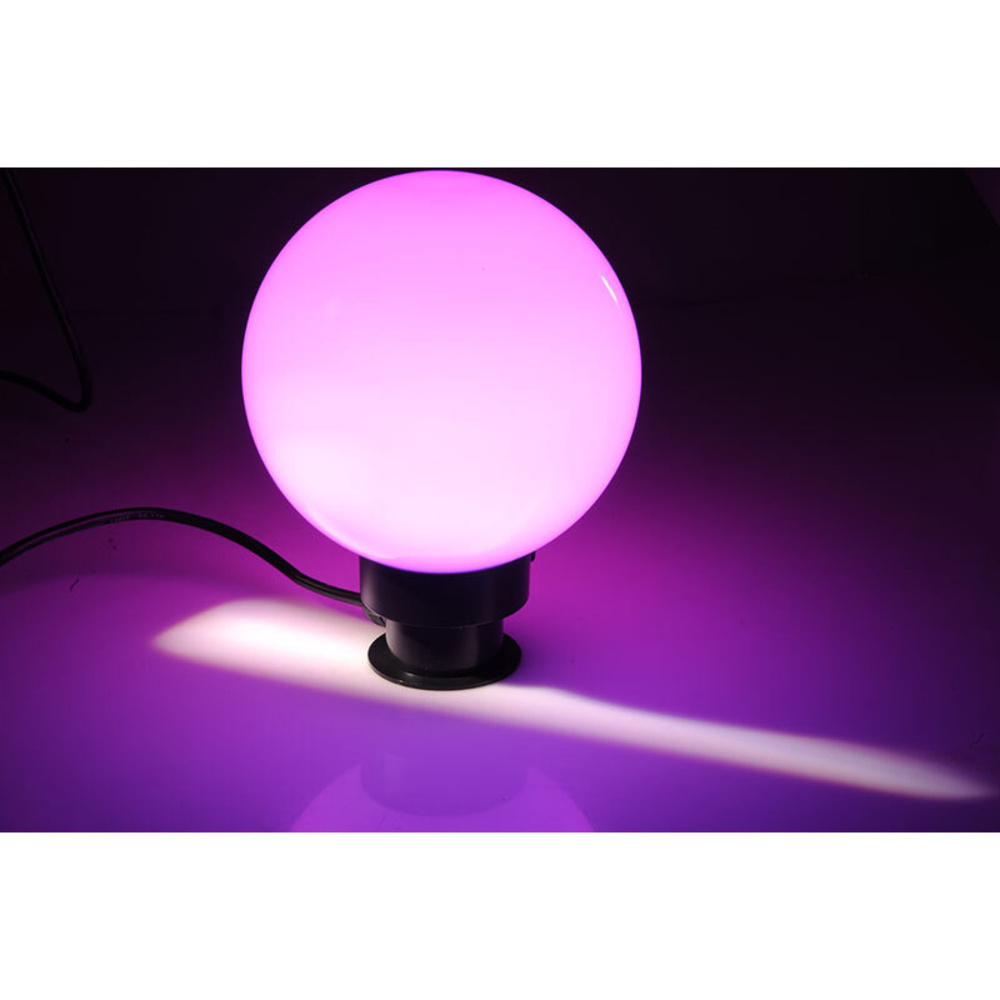 ELV 30-cm-RGB-LED-Kugelleuchte mit Fernbedienung, inkl. Erdspieß