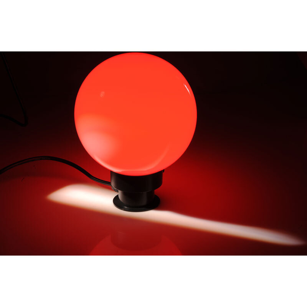 ELV 30-cm-RGB-LED-Kugelleuchte mit Fernbedienung, inkl. Erdspieß