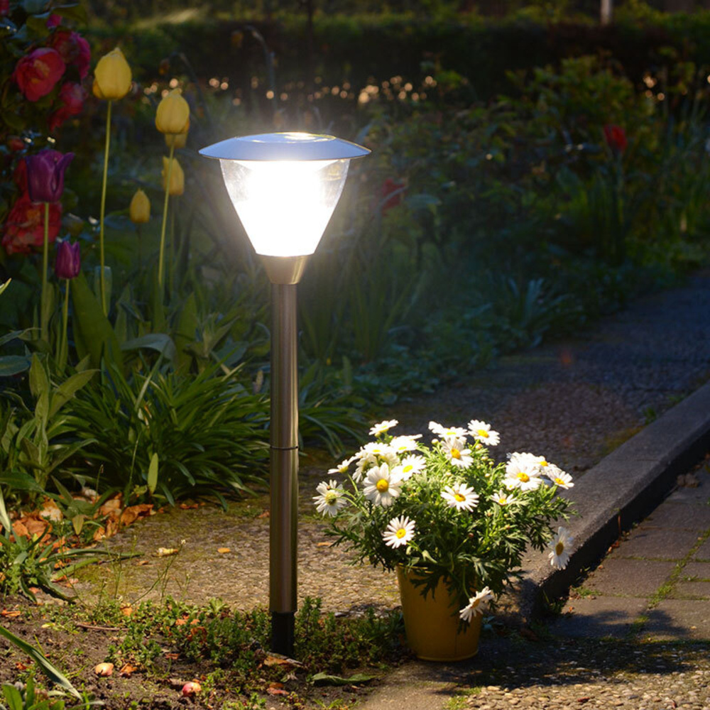 ELV 723ST Solar-LED-Wegeleuchte, Edelstahl, IP44