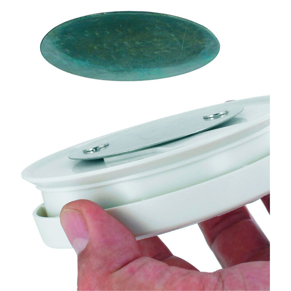 Selbstklebende Universal-Magnethalterung für Rauchmelder bzw. Gefahrenmelder, 3M-Klebepad, Ø 80 mm