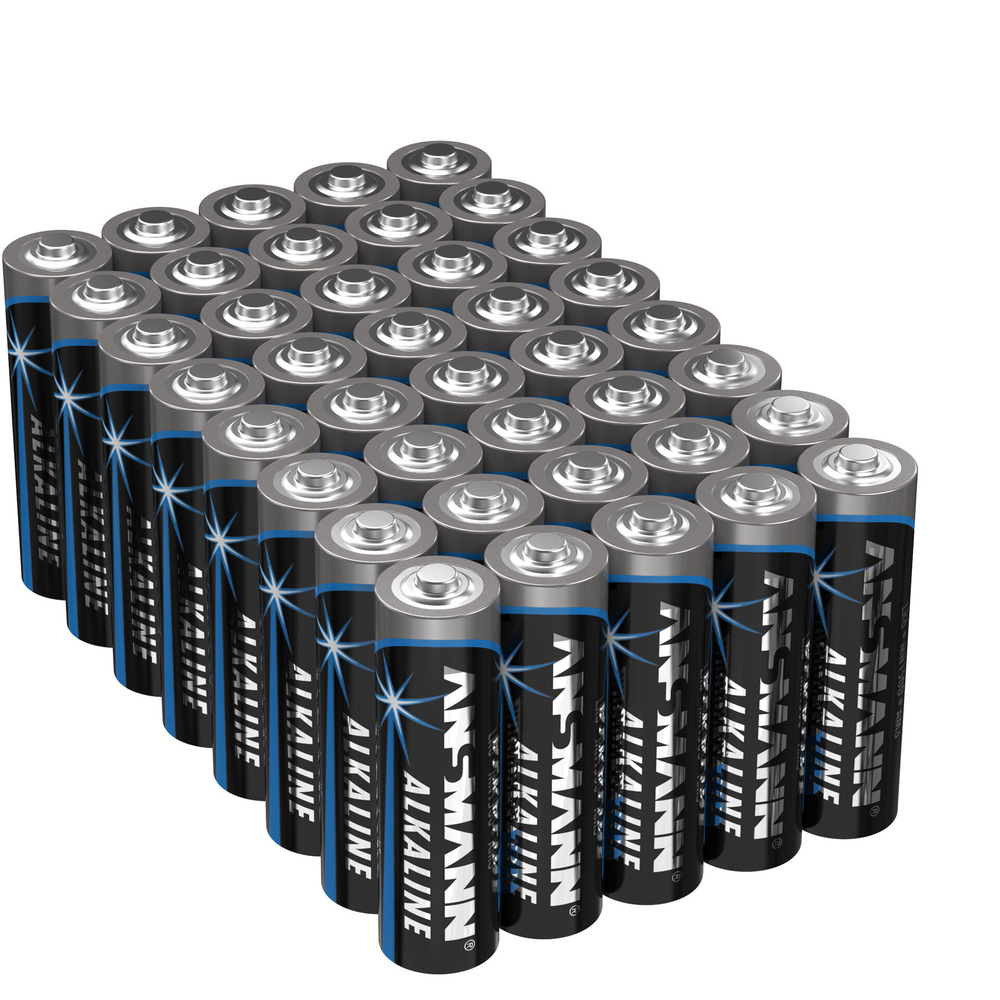 Ansmann Alkaline Batterie Vorratspack, 40 x Mignon AA