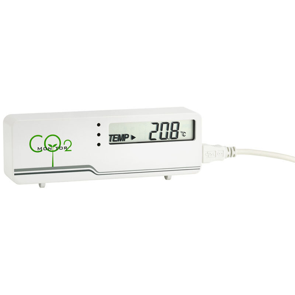 TFA CO2-Messgerät / CO2-Anzeige AirControl MINI, Kohlendioxid-Anzeige, mit LED-Ampel