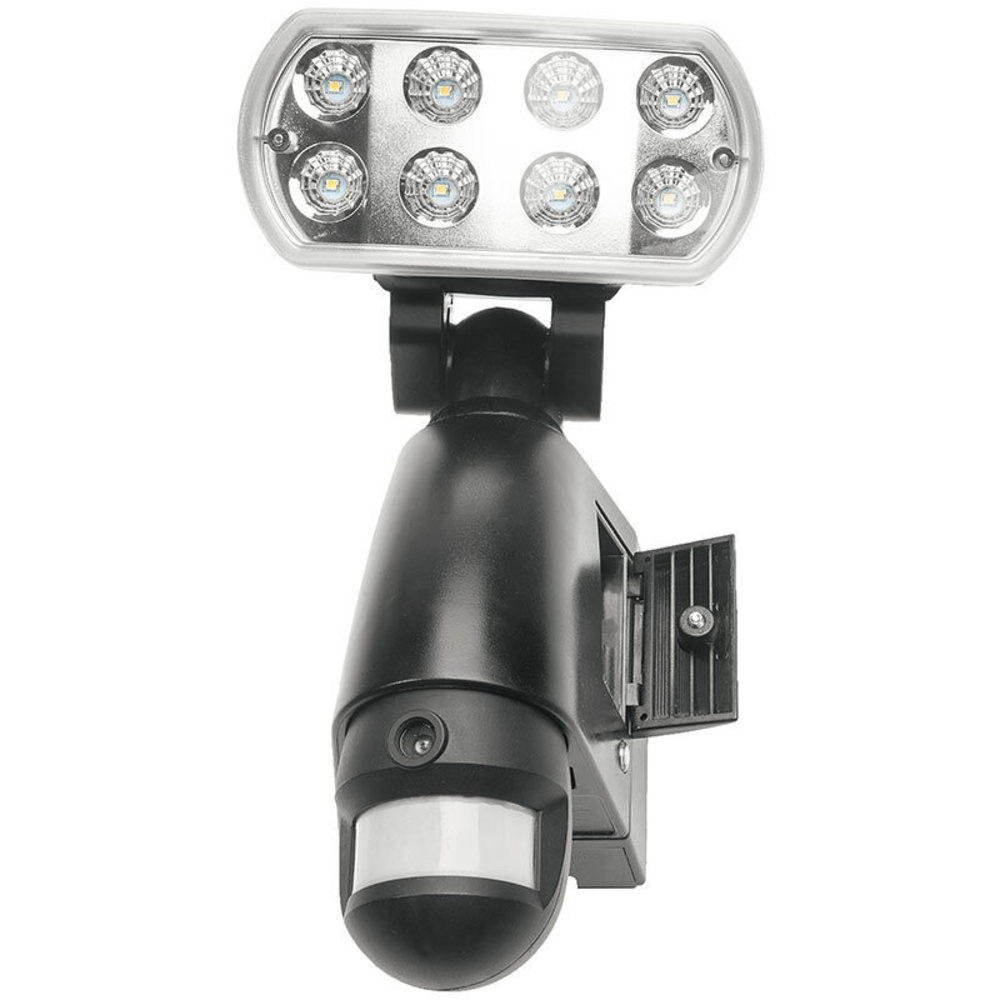 ELV 8 W LED-Strahler mit Kamera, Rekorder und Bewegungsmelder