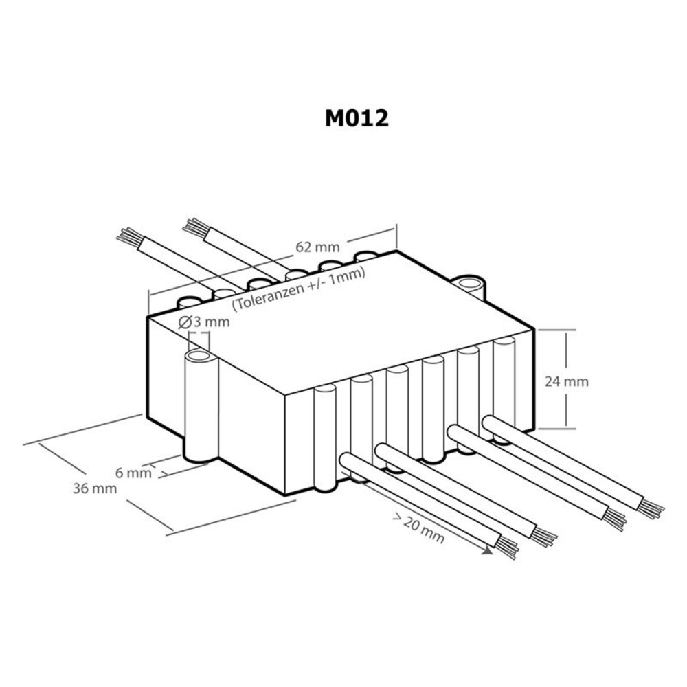 Kemo Leistungsregler M012, 110 - 240 V/AC, 1200 VA, 500K (470K) lin,>0,2W