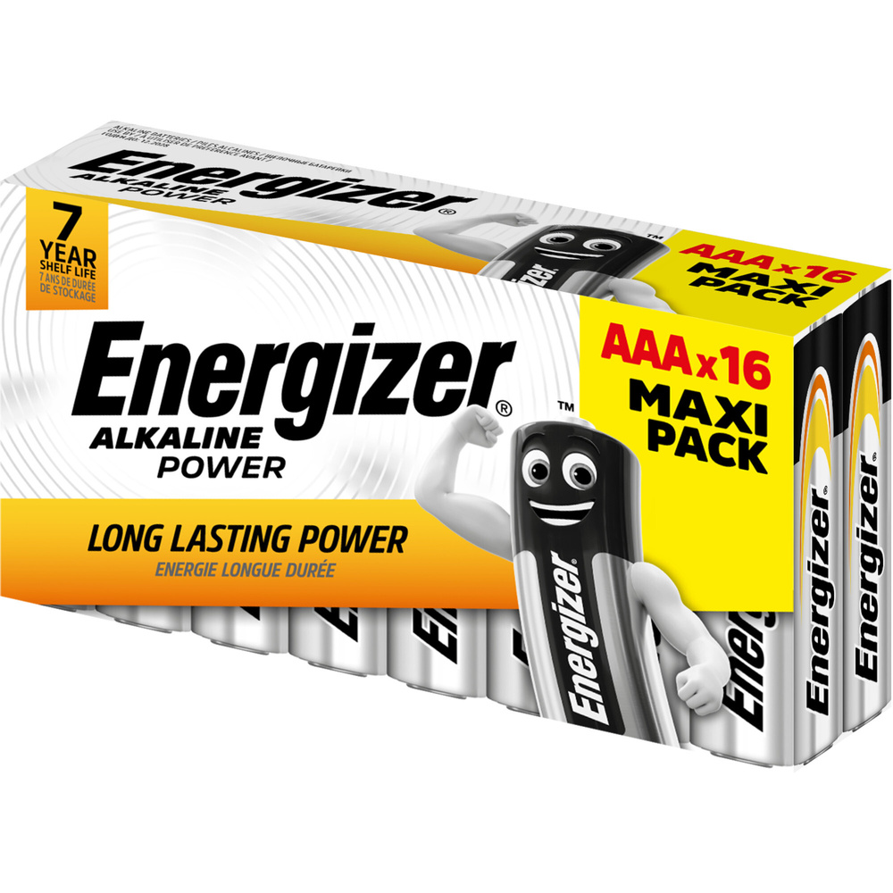 Energizer Alkaline "Power" Batterie Micro AAA, 16er-Pack