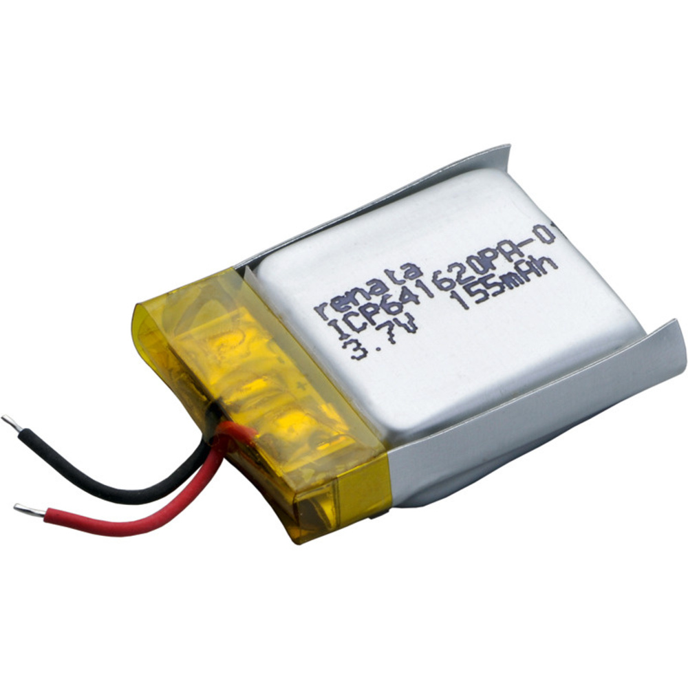 Renata Lithium Polymer Akku mit Schutzschaltung ICP641620PA 3,7 V 165 mAh