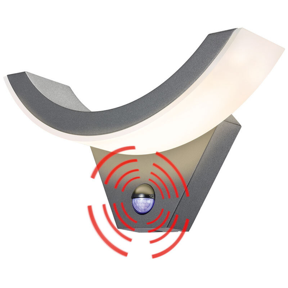 esotec Swing 9-W-Sensor-LED-Wandleuchte mit Bewegungsmelder