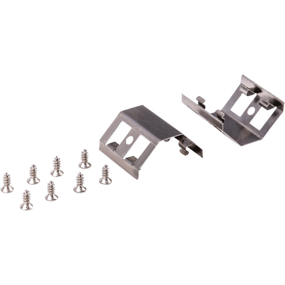 HEITRONIC 2er Set Halteklammern 90°, starr, für Mecano-System