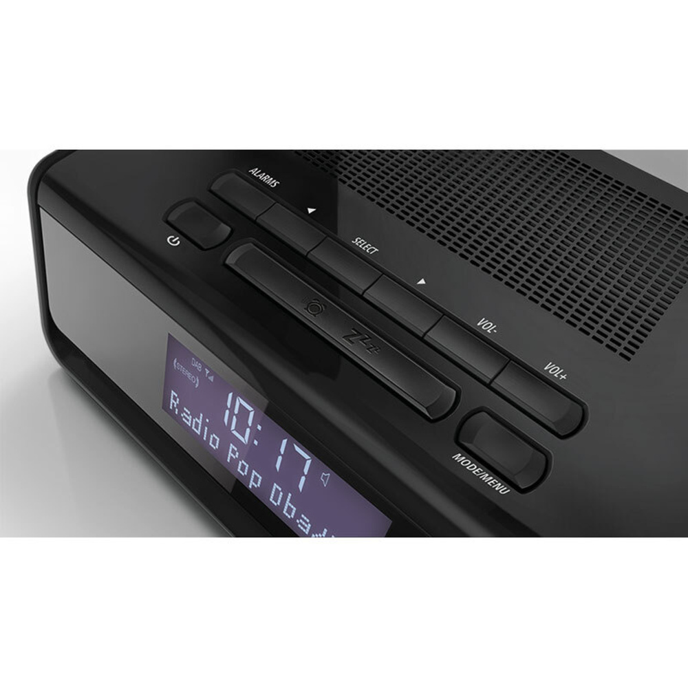 hama Digitales Uhrenradio DR30, mit DAB+/UKW-Empfang und automatischer Displaybeleuchtungsanpassung