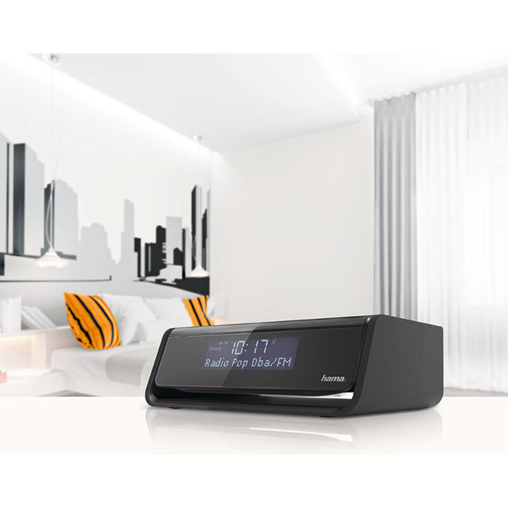 hama Digitales Uhrenradio DR30, mit DAB+/UKW-Empfang und automatischer Displaybeleuchtungsanpassung
