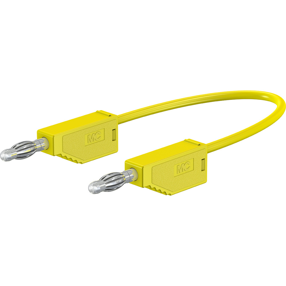 Silikon-Verbindungsleitungen LK425-A/SIL 4 mm, 30A, 0,5m, gelb