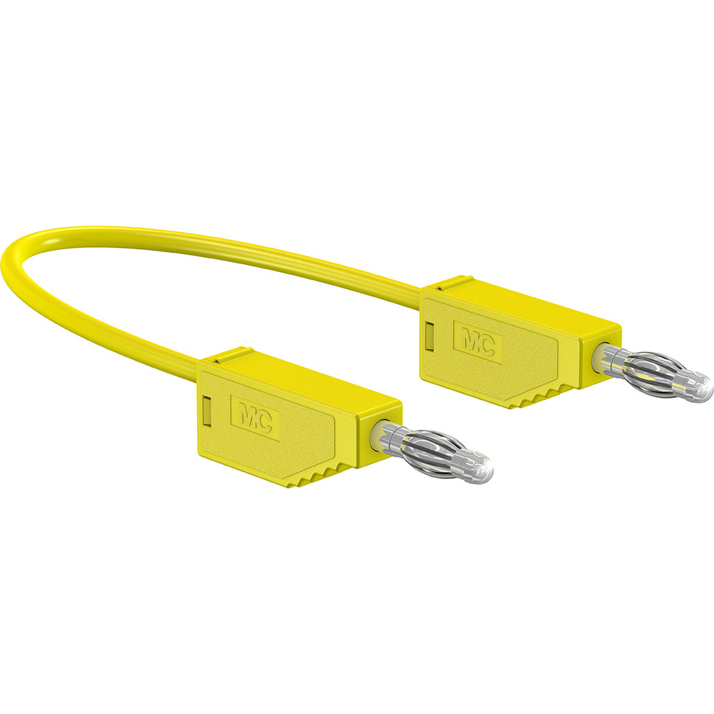 Silikon-Verbindungsleitungen LK425-A/SIL 4 mm, 30A, 0,5m, gelb