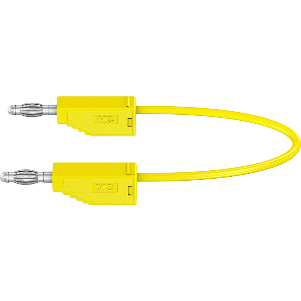Silikon-Verbindungsleitungen LK425-A/SIL 4 mm, 30A, 0,5m, gelb
