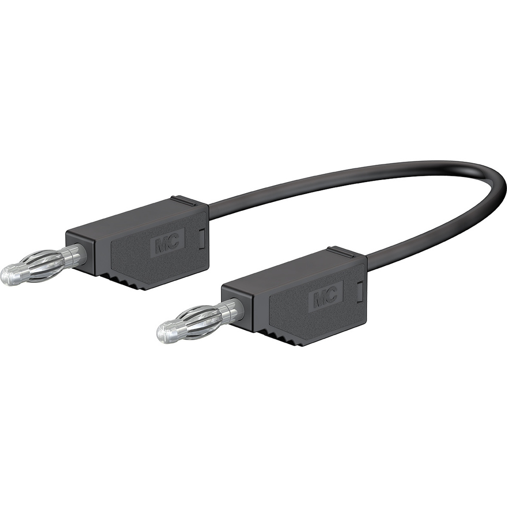 Silikon-Verbindungsleitungen LK425-A/SIL 4 mm, 30A, 2m, schwarz