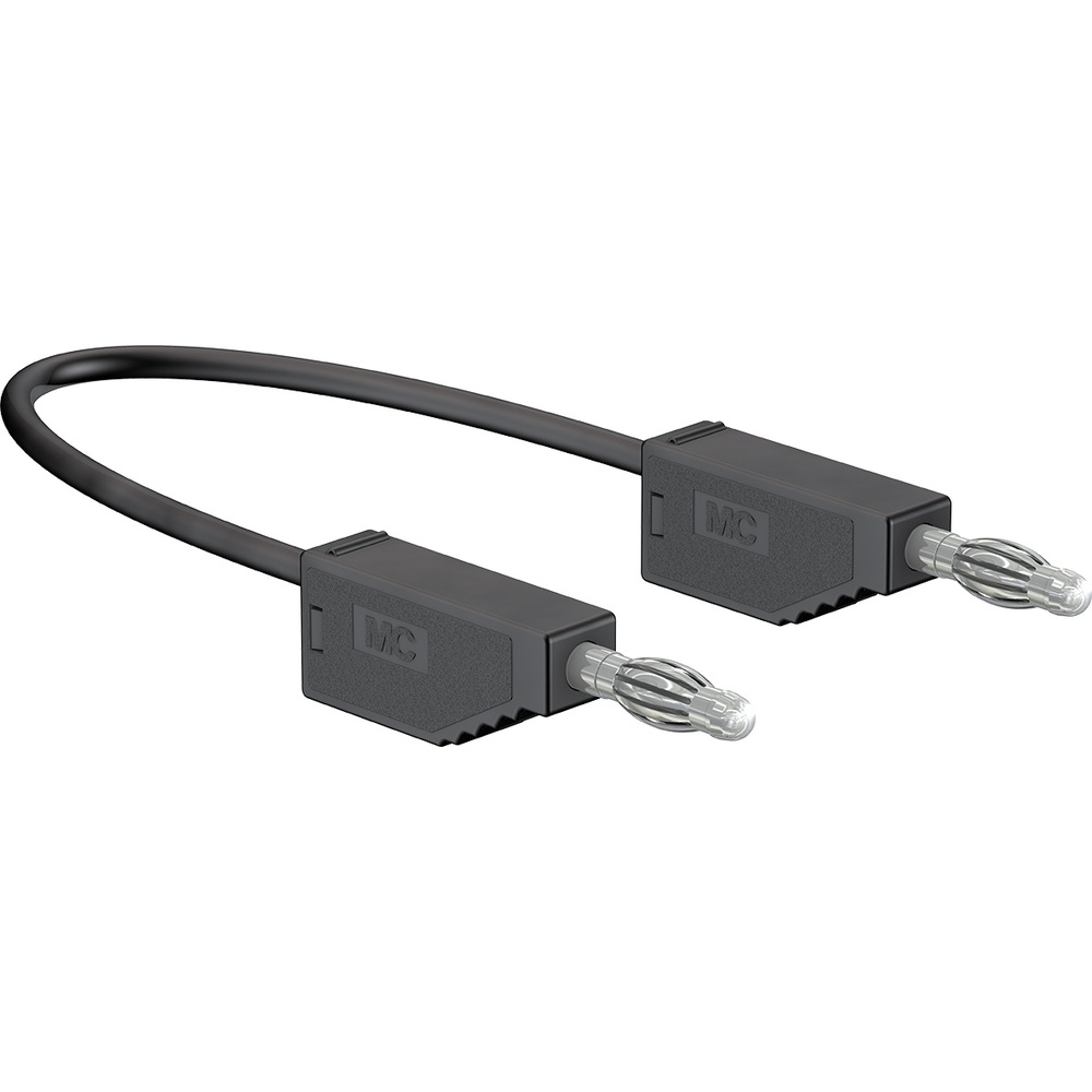 Silikon-Verbindungsleitungen LK425-A/SIL 4 mm, 30A, 2m, schwarz