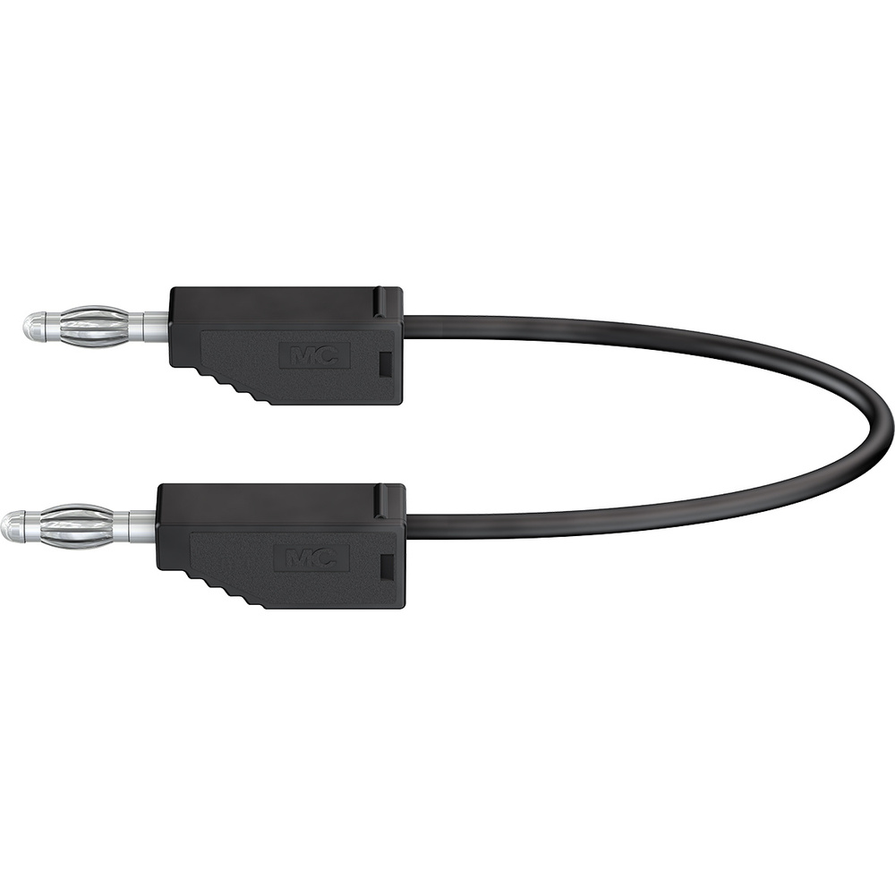 Silikon-Verbindungsleitungen LK425-A/SIL 4 mm, 30A, 2m, schwarz