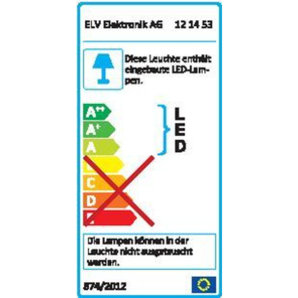 ELV LP885A 15-W-LED-Aufbaupanel, quadratisch, warmweiß