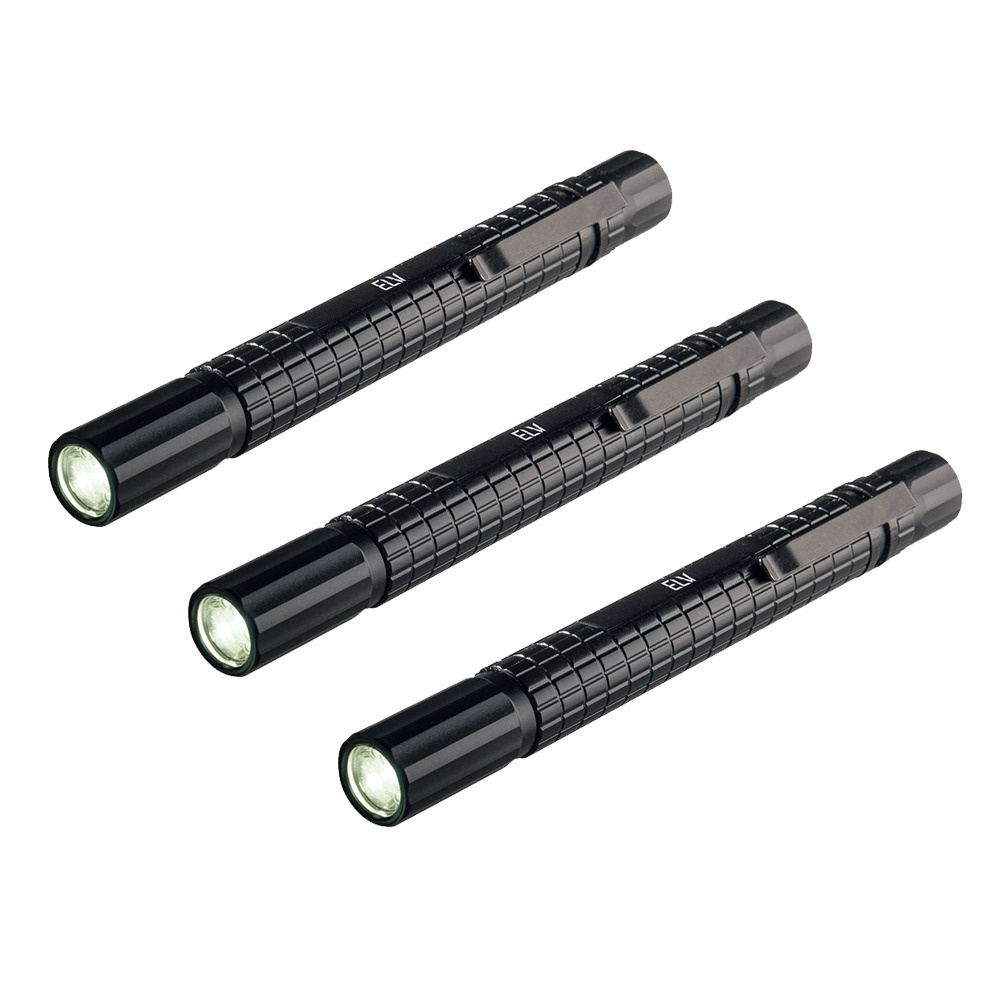 3er-Set LED-Taschenlampe ELV TF130