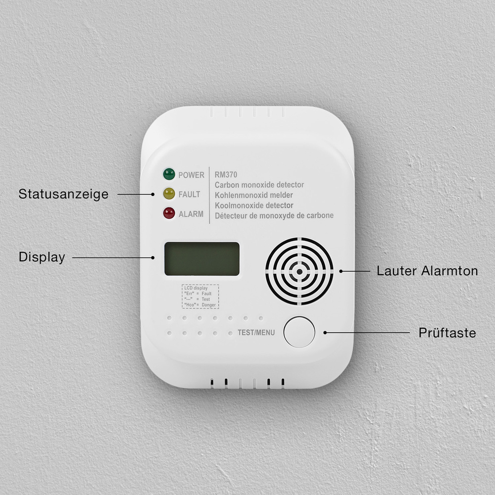 Smartwares Kohlenmonoxid-Melder RM370