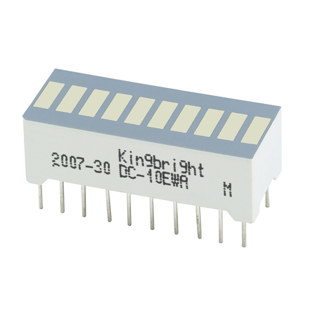 Kingbright Bargraph-Anzeige, DC-10YWA, 10 Elemente, gelb