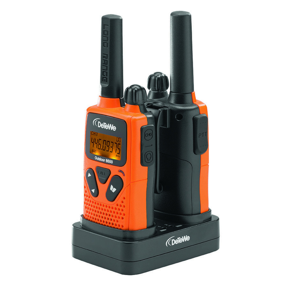 DeTeWe PMR-Handfunkgerät Outdoor 8500, 2er Set