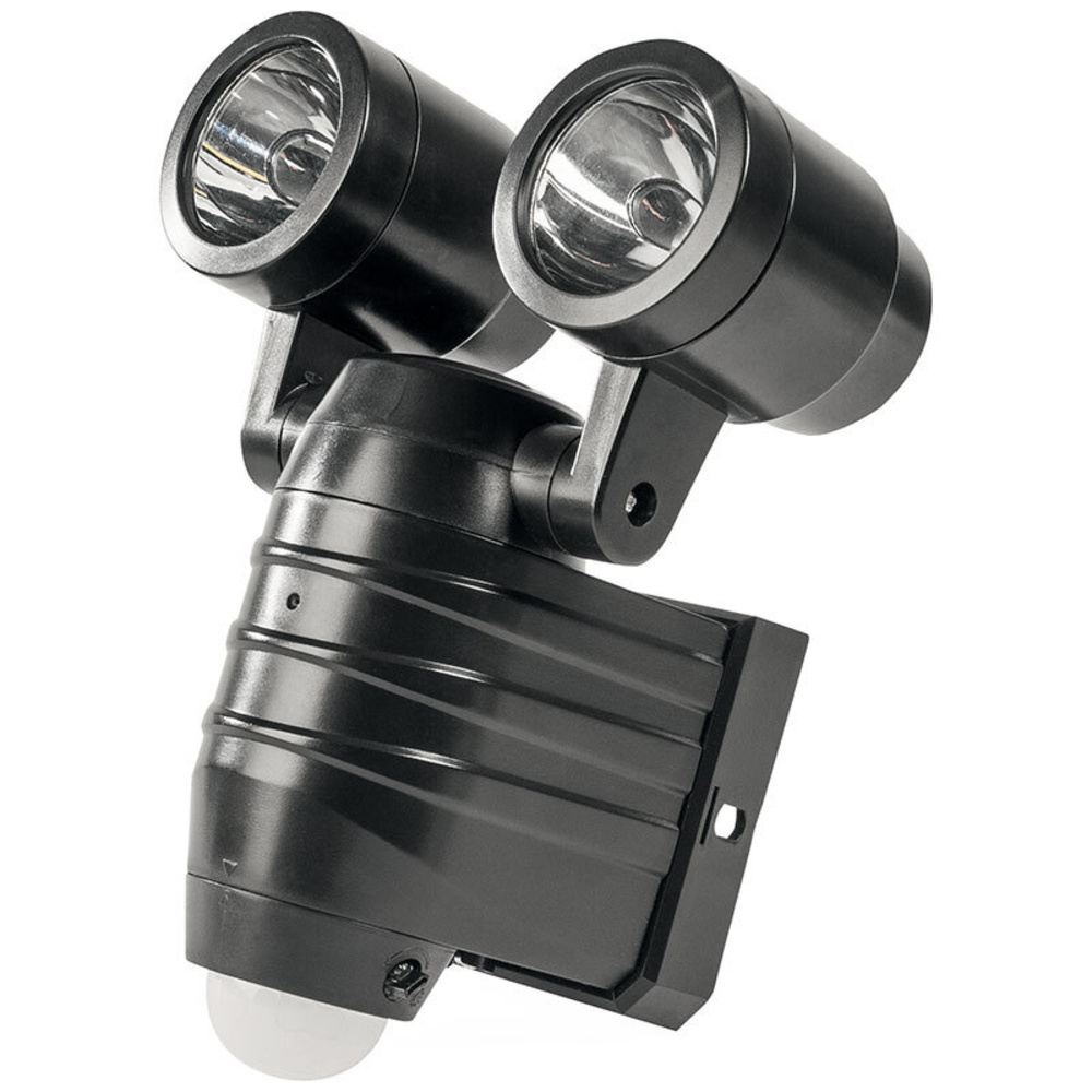 ELV Batterie-LED-Wandleuchte mit 110°-Bewegungsmelder und 2 verstellbaren Spots, 450 lm, IP44