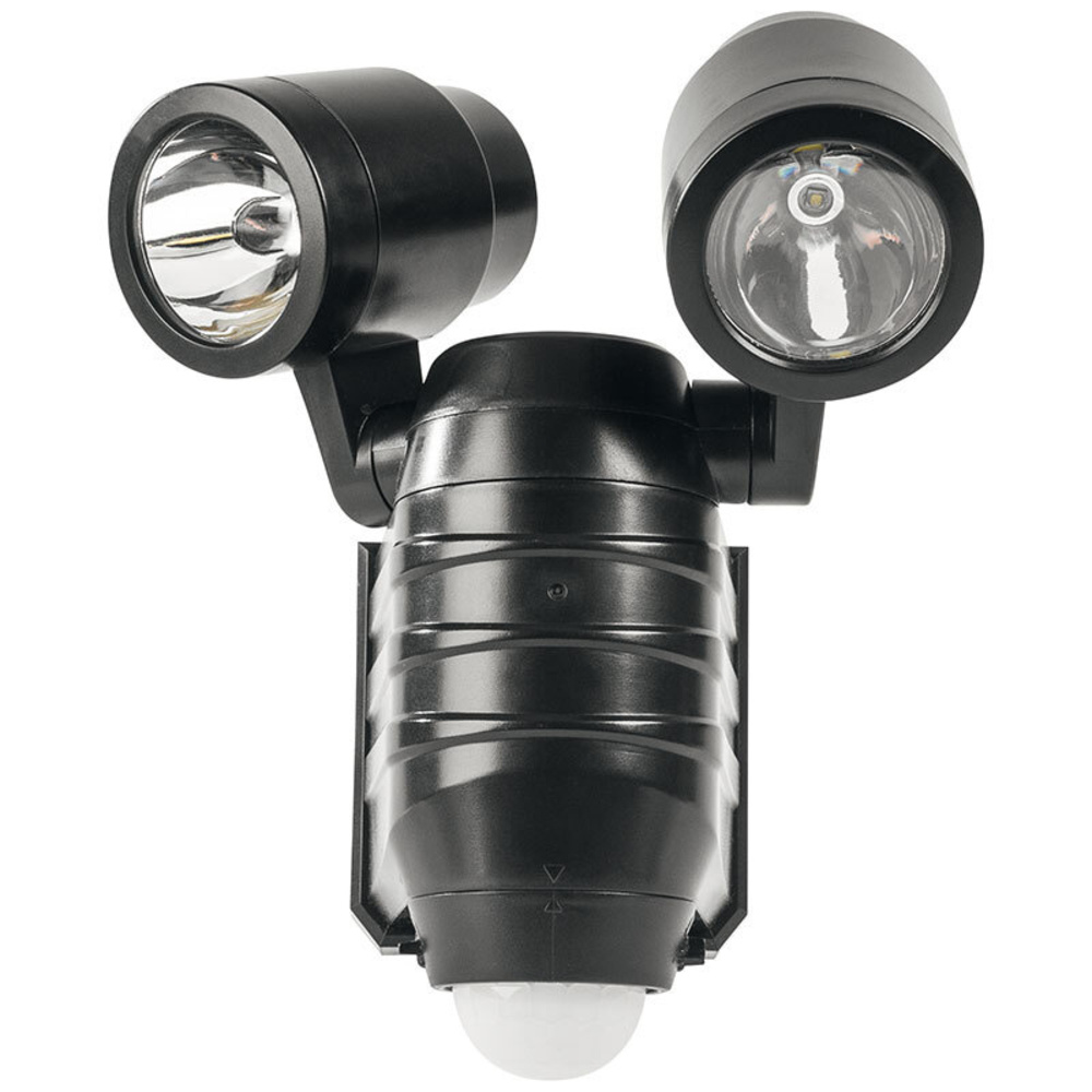 ELV Batterie-LED-Wandleuchte mit 110°-Bewegungsmelder und 2 verstellbaren Spots, 450 lm, IP44