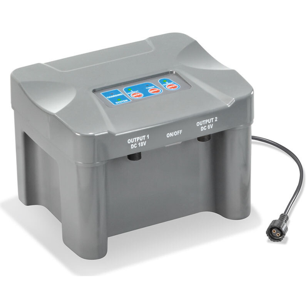 esotec Premium-Starter-Set Solar-Bachlaufsystem mit 12-Ah-Akkubox, 2x 25-Wp-Solarpanel, Y-Adapter