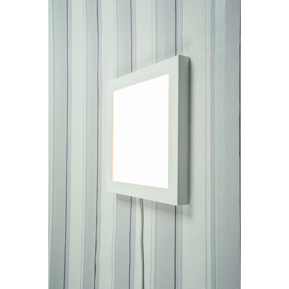 ELV 12-W-LED-Aufbaupanel mit 3-Stufen-Dimmer per Lichtschalter, weiß