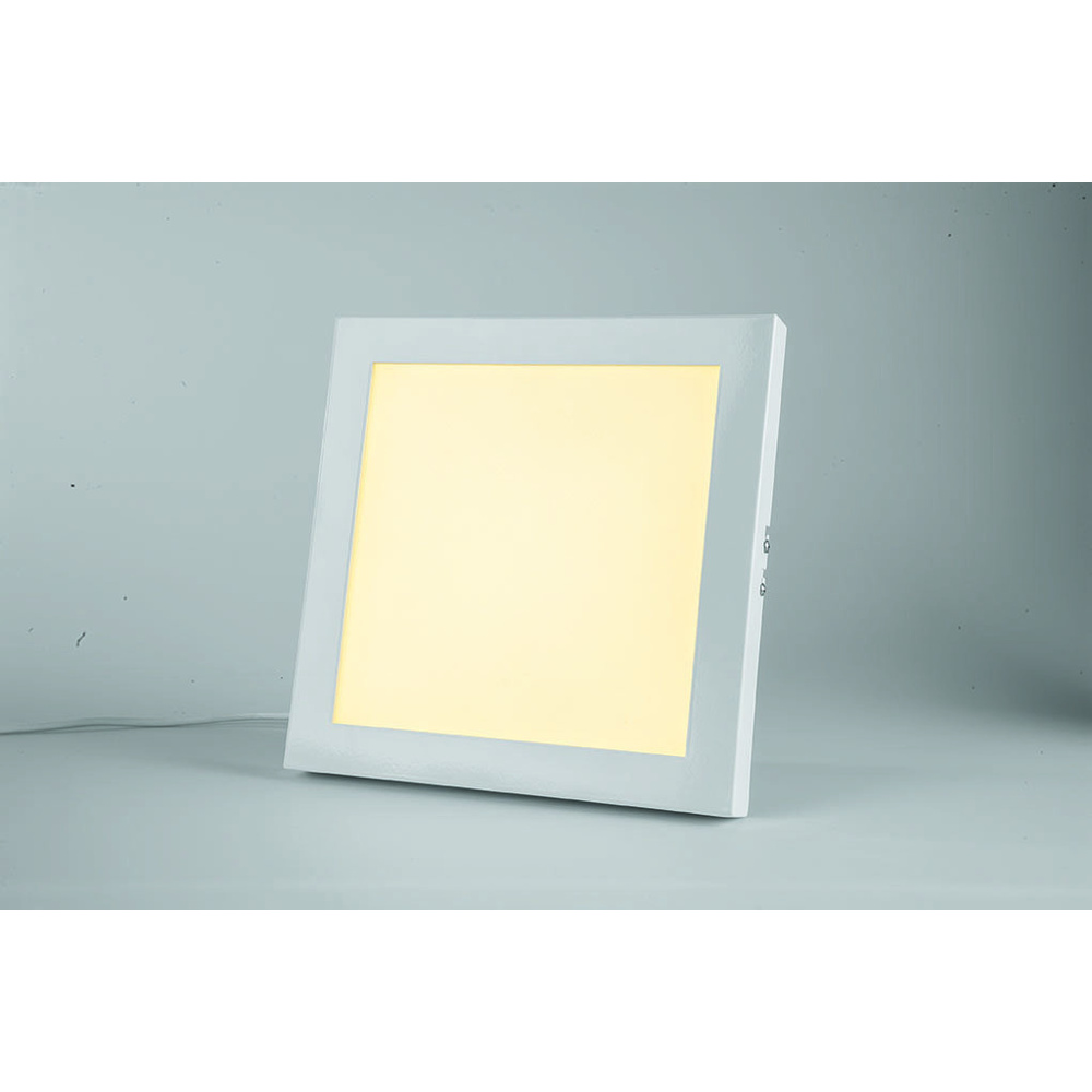 ELV 12-W-LED-Aufbaupanel mit 3-Stufen-Farbtemperatureinstellung per Lichtschalter, weiß