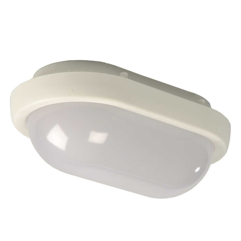 ELV 8-W-LED-Ovalleuchte, IP54, kaltweiß