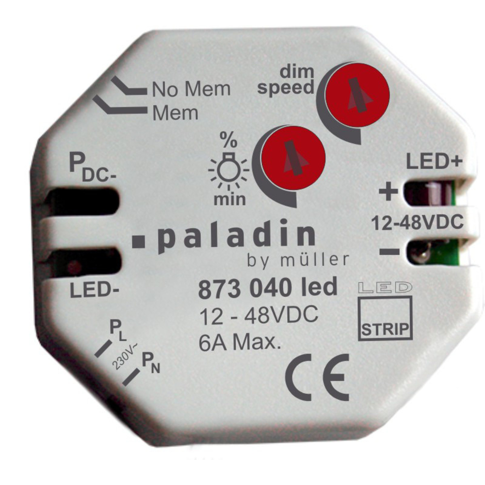 paladin PWM-LED-Dimmer für LED-Streifen, 12-48 V DC