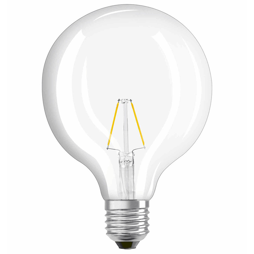 OSRAM LED RETRO Glass Bulb 2-W-Globe-Filament-LED-Lampe, E27, klar