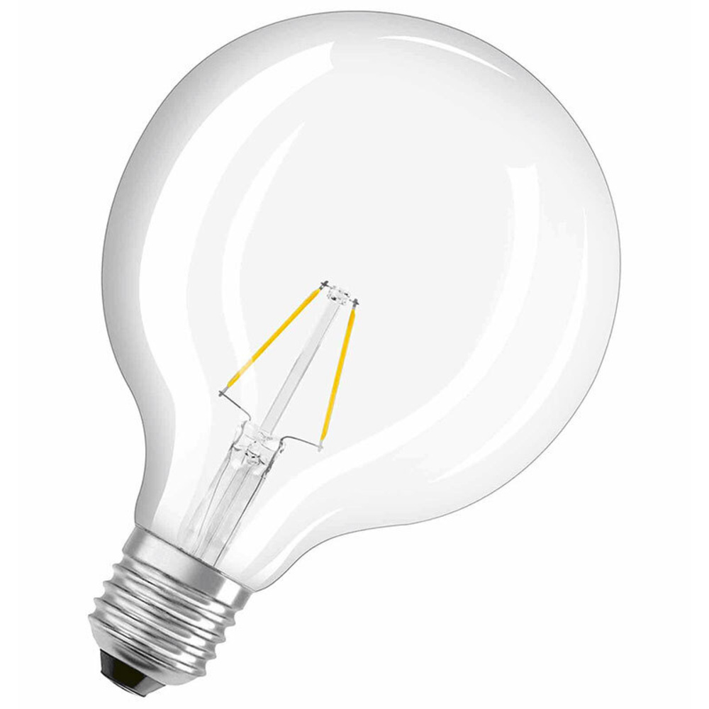 OSRAM LED RETRO Glass Bulb 2-W-Globe-Filament-LED-Lampe, E27, klar