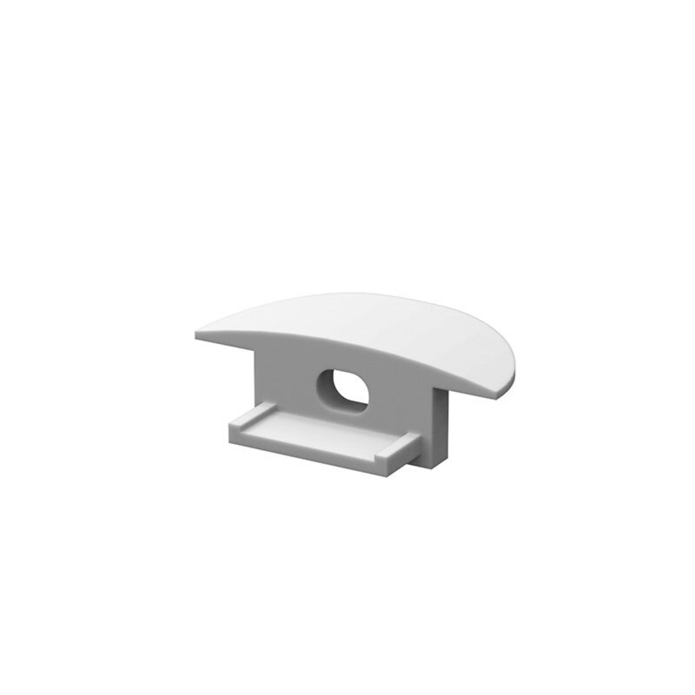 1-m-Aluminiumprofil P6-1 für LED-Streifen, mit matter Abdeckung, inkl. Endkappen