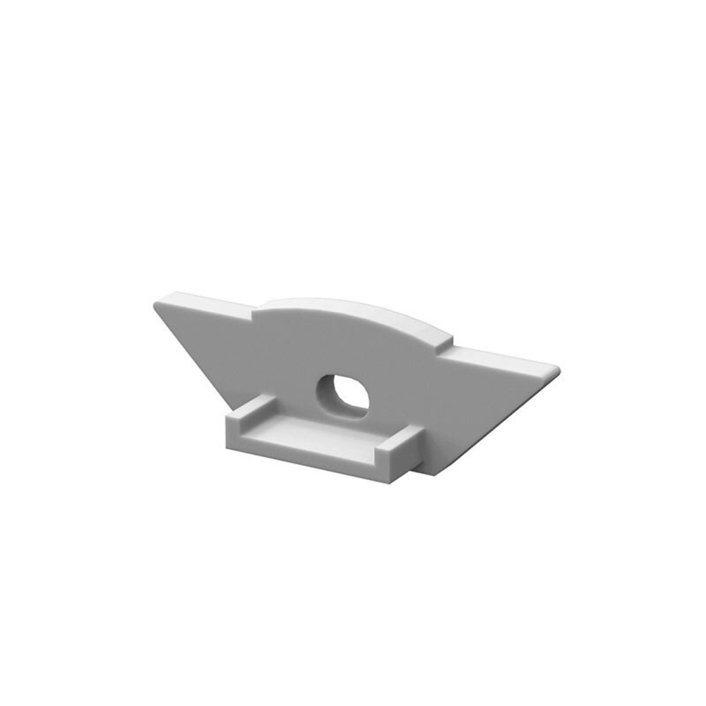 1-m-Aluminiumprofil P7-1 für LED-Streifen bis 12 mm Breite, mit matter Abdeckung, inkl. Endkappen