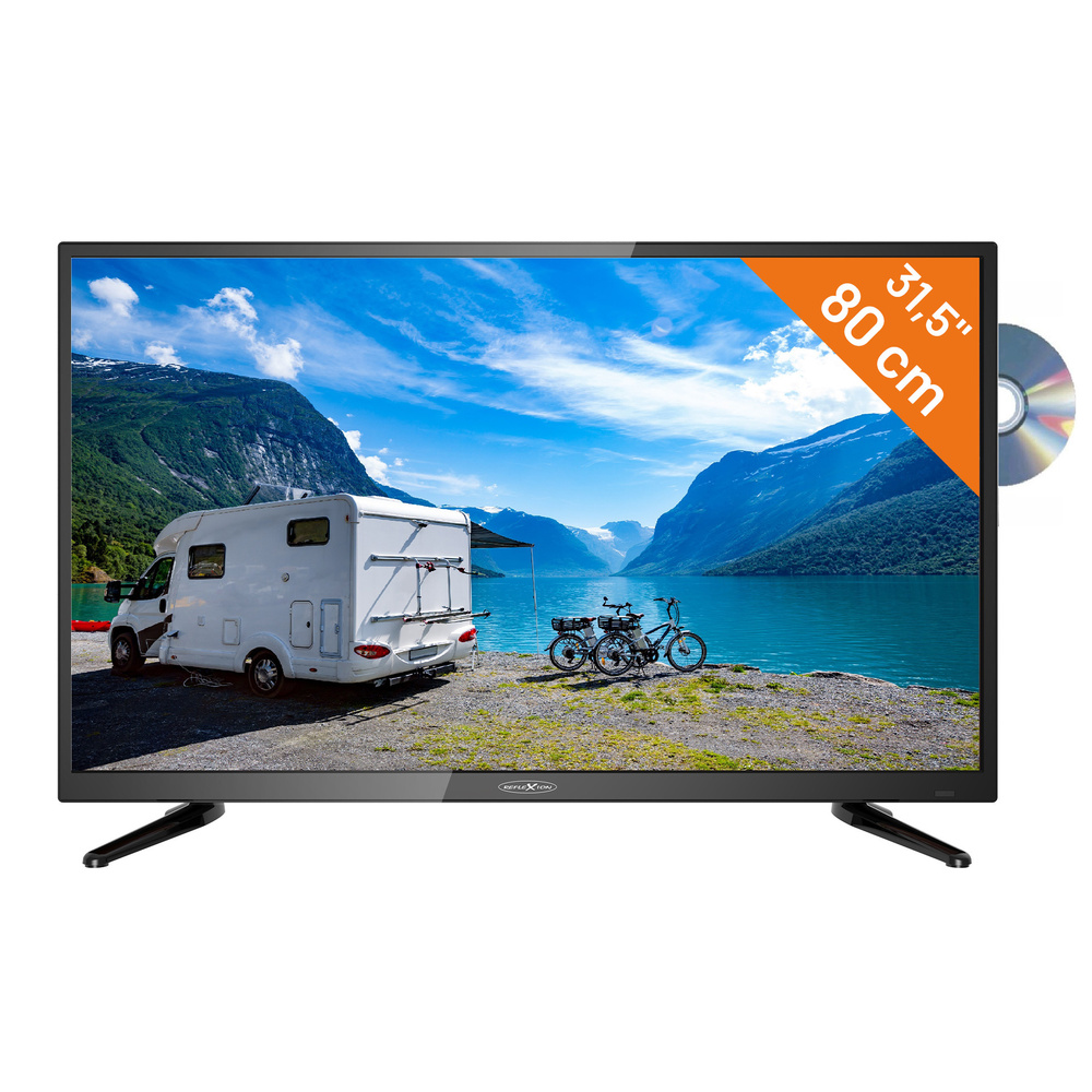 Reflexion 12/24-V-LED-TV LDDW320, 80 cm (31,5"), DVD-Player, DVB-S/S2/C/T/T2, Full-HD, Camping
