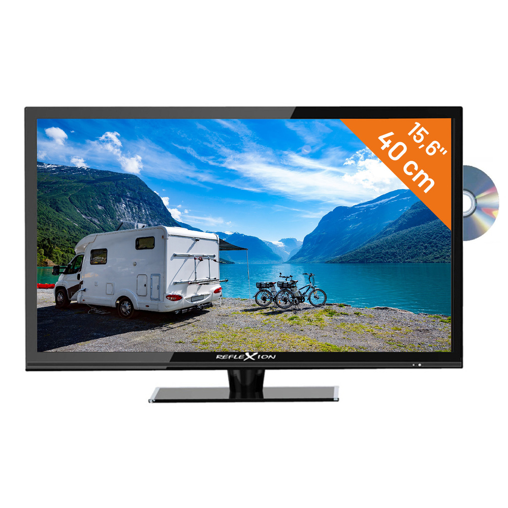 Reflexion 12/24-V-LED-TV LDDW160, 40 cm (15,6"), DVD-Player, DVB-S/S2/C/T/T2, Full-HD, Camping