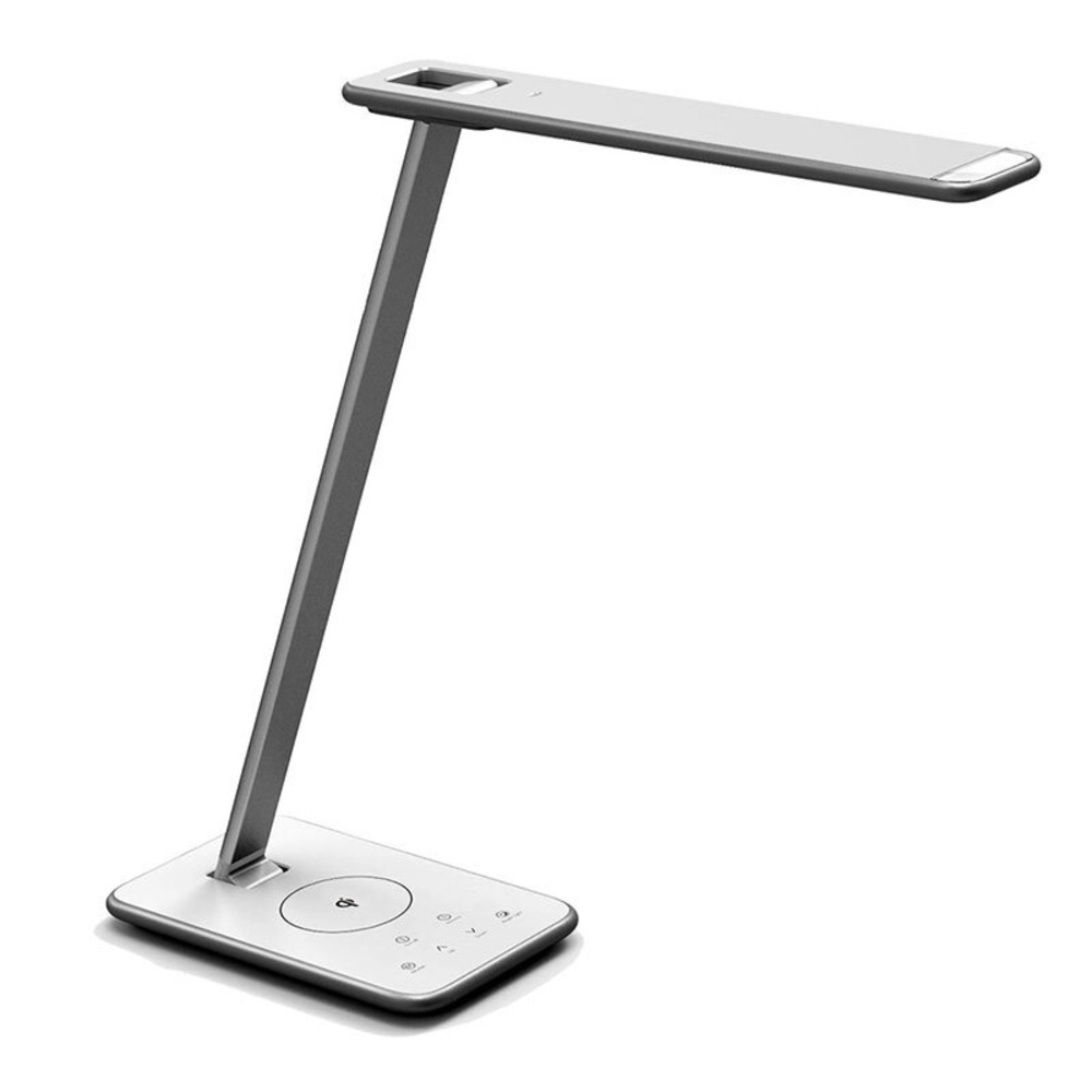 LEDmaxx 5-W-LED-Schreibtischleuchte mit einstellbarer Lichtfarbe, dimmbar, Induktions-Ladestation