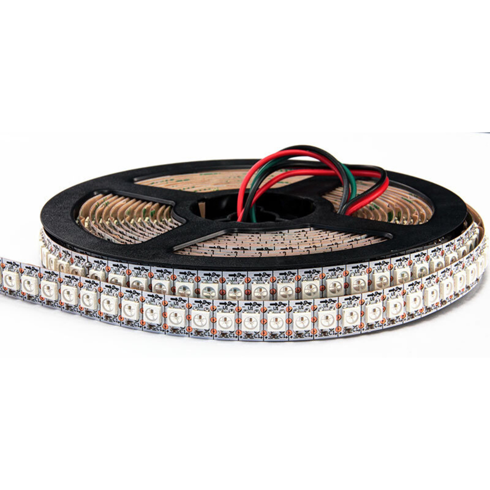Diamex 2-m-LED-Streifen mit WS2812-kompatiblen-LEDs, 144 LEDs/m, weiße Platine