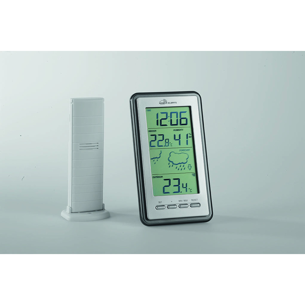 ELV Wetterstation MA10430 inkl. Außensensor, kompatibel mit Mobile-Alerts-System
