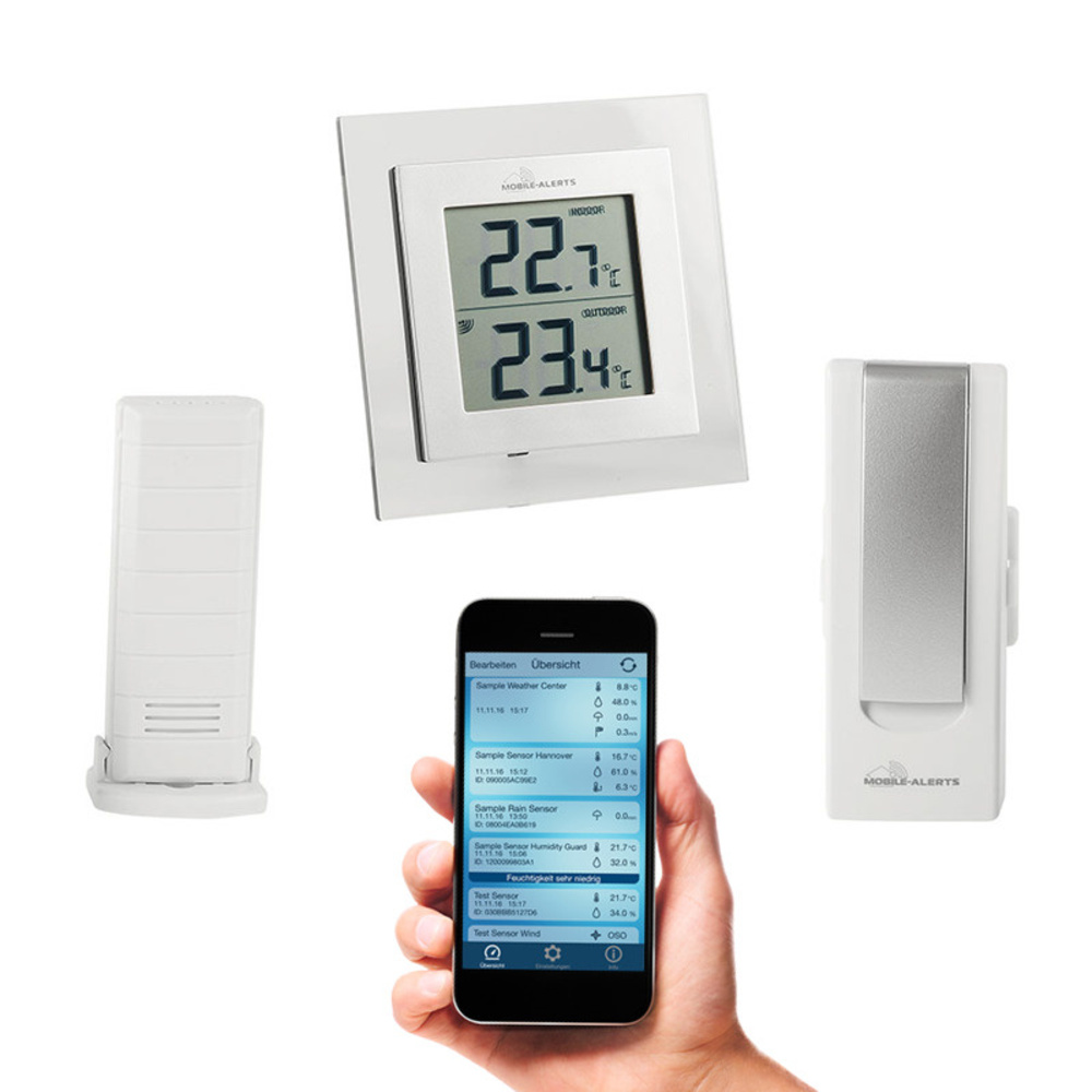 ELV Mobile Alerts Starter-Set MA10015 inkl. Gateway, Temperaturstation und Außensensor