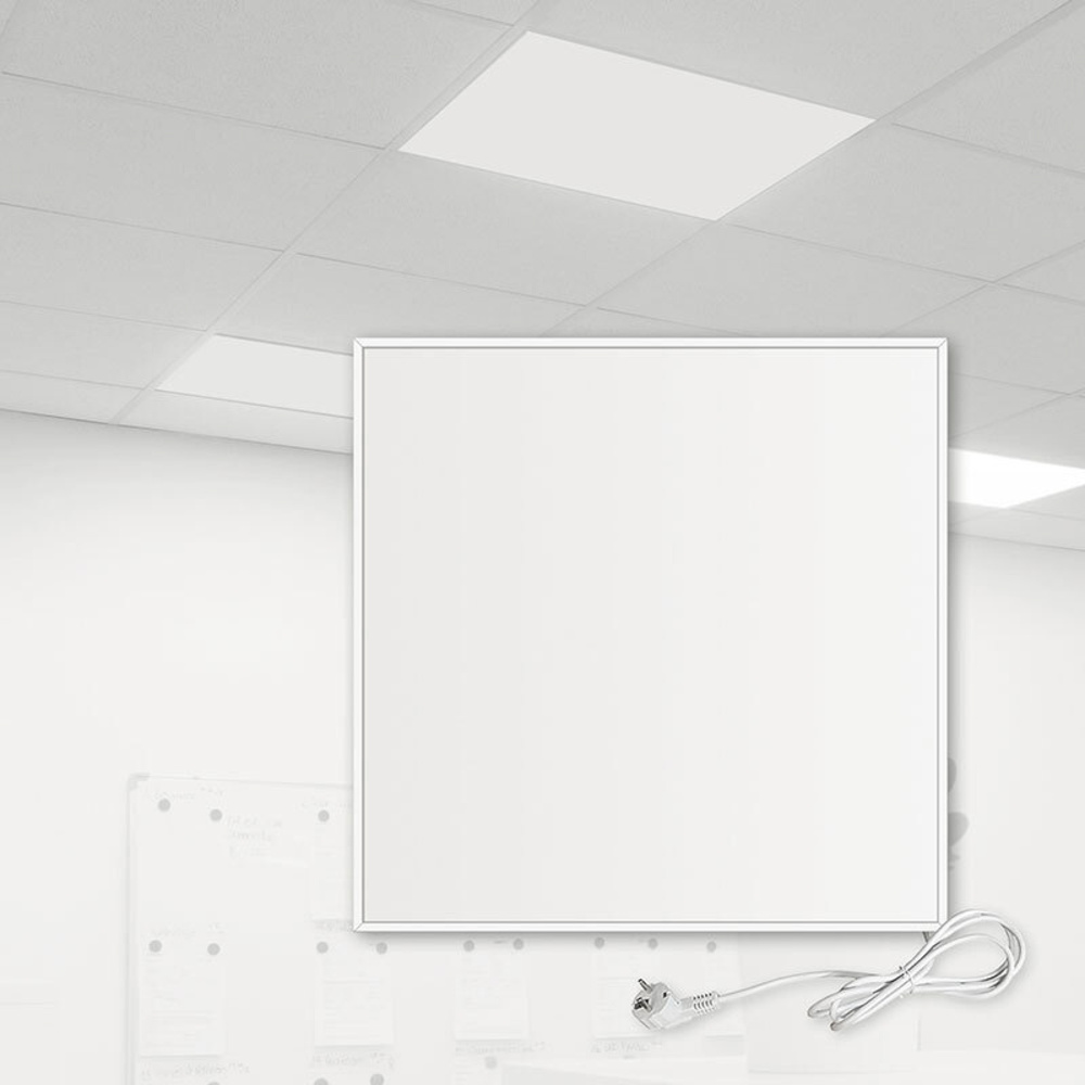 360-W-Infrarot-Heizung für Deckenmontage, 60 x 60 cm, mit Thermostat und Fernbedienung