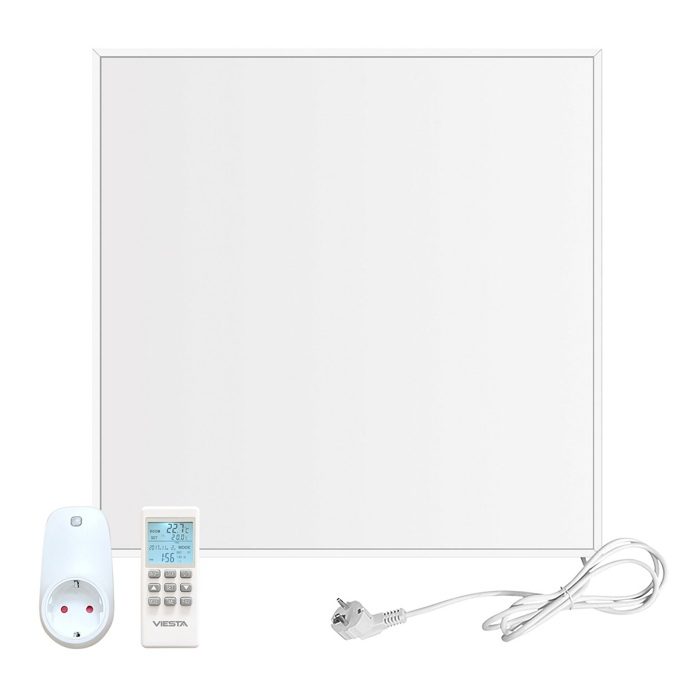 360-W-Infrarot-Heizung für Deckenmontage, 60 x 60 cm, mit Thermostat und Fernbedienung