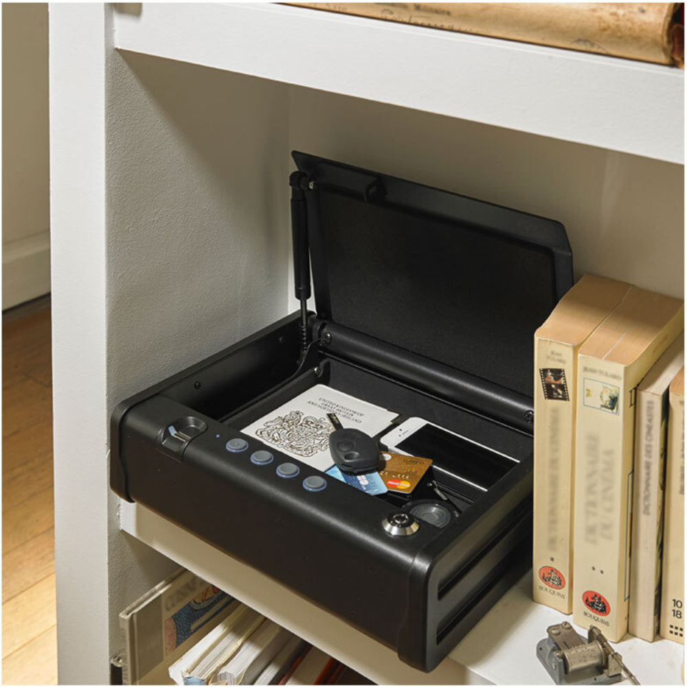 Master Lock Tresor MLD08EB mit Elektronikschloss und Fingerabdruckerkennung