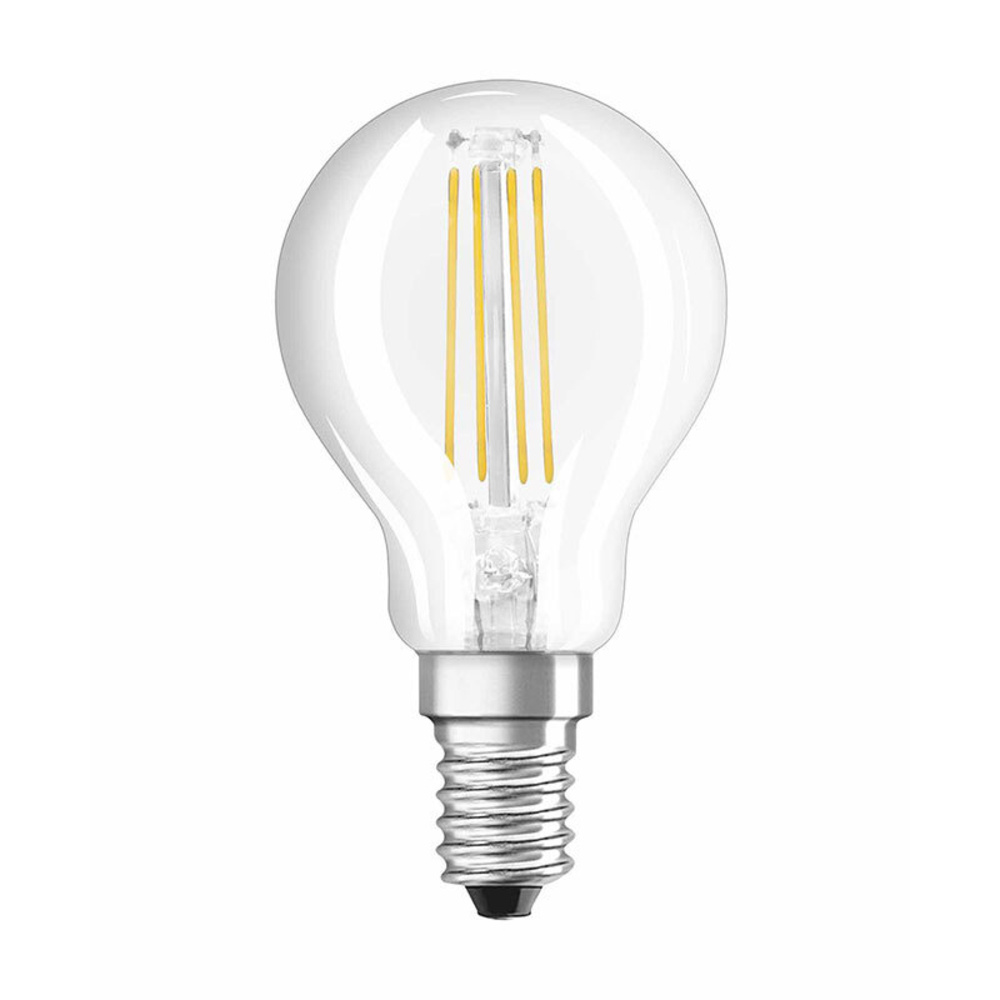 OSRAM LED RETROFIT 4-W-Filament-LED-Tropfenlampe, E14, klar, warmweiß